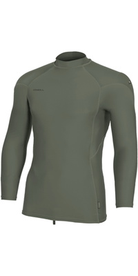 2026 O'Neill Mens Hyperfreak Skins Long Sleeve Rash Vest 5691 - Chimera / Chimera
